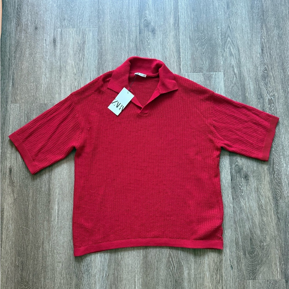 Zara Men’s Knit Oversized Polo